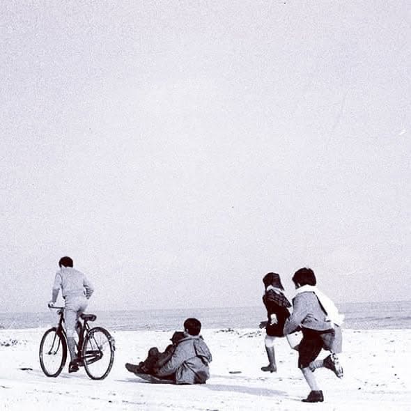 È’arrivata la neve al mare Fano spiaggia Sassonia , di Maurizio Tomassini